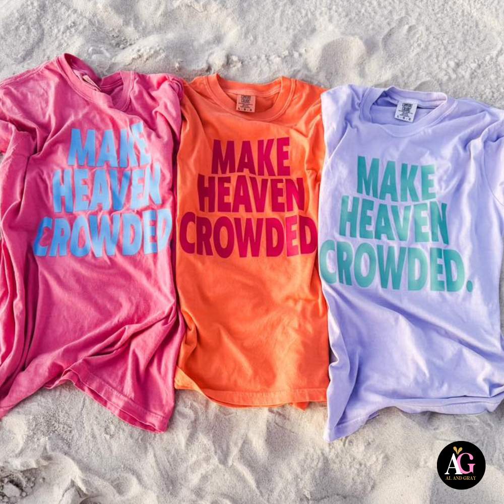 Al + Gray Graphic Tees - Make Heaven Crowded