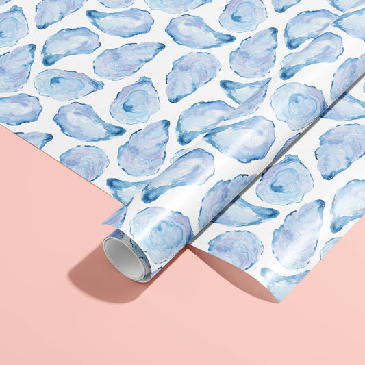 Gert & Co - Watercolor Mussel Shell Gift Wrap | Oyster Shell Gift Wrap