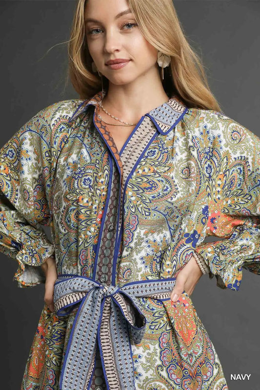 Madelyn Belted Midi Dress