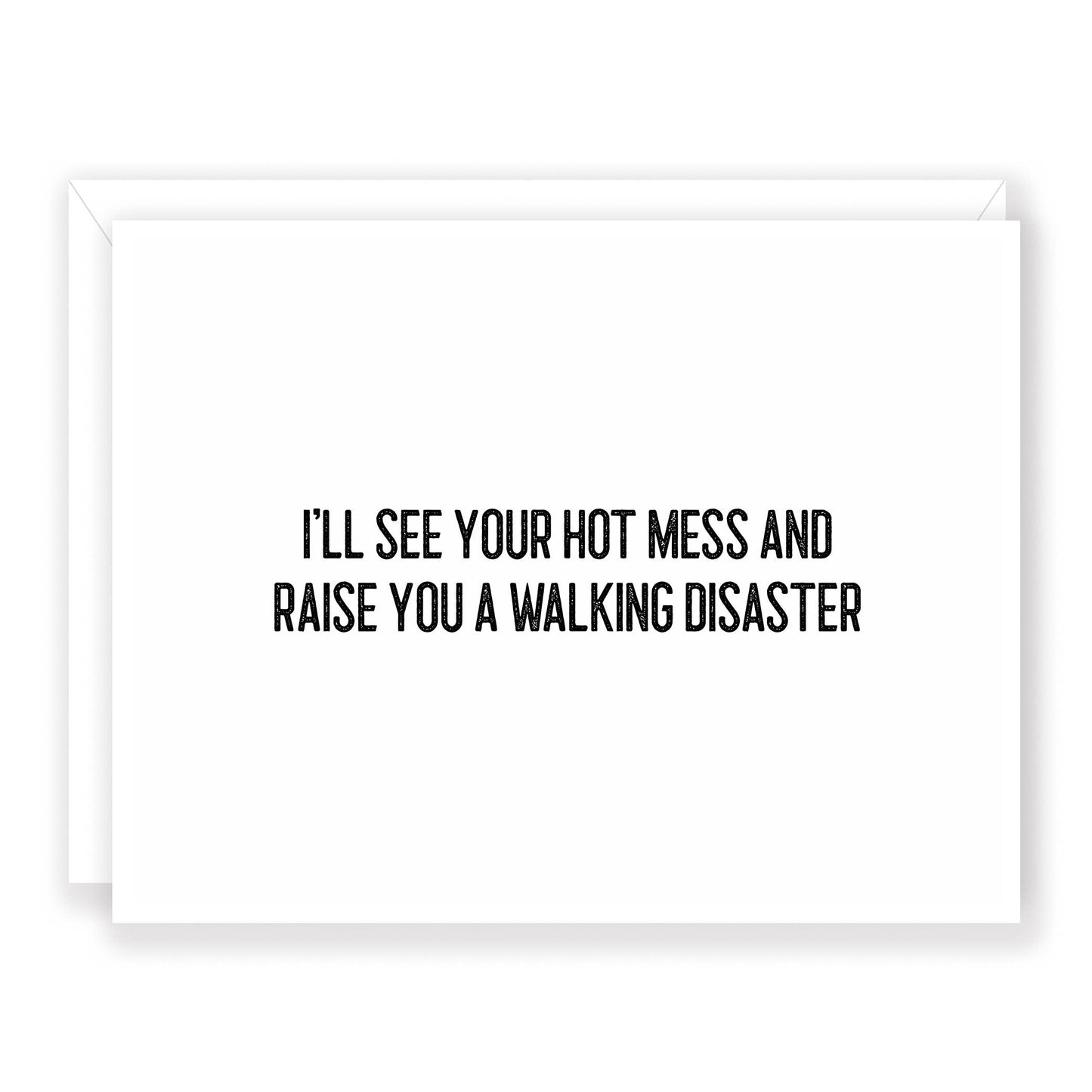 'Hot Mess' Funny Greeting Card