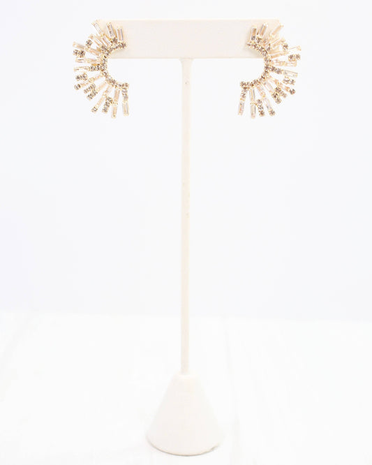 Fallon CZ Earring Gold