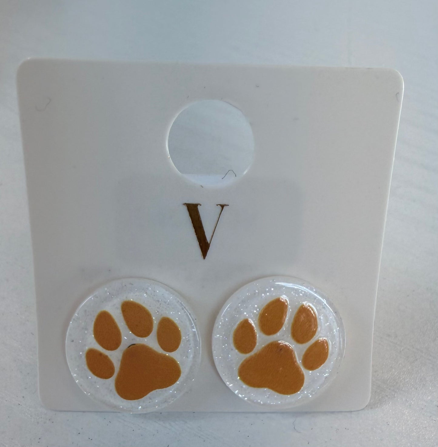 Panther Round Stud Earring