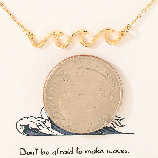 Crashing Waves Pendant Necklace