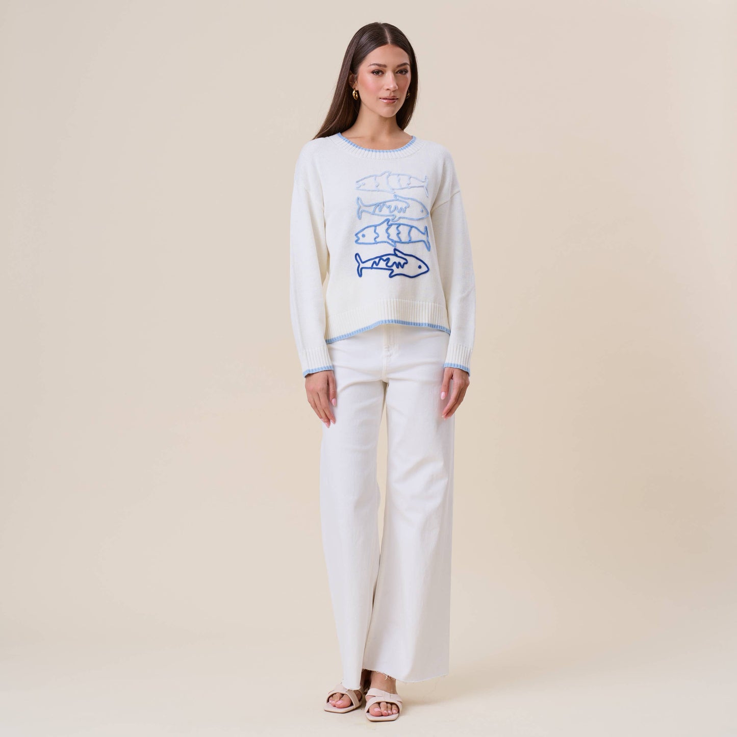 Sardine Embroidered Sweater