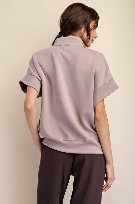 Quarter Zip Scuba Top - Travel Collection