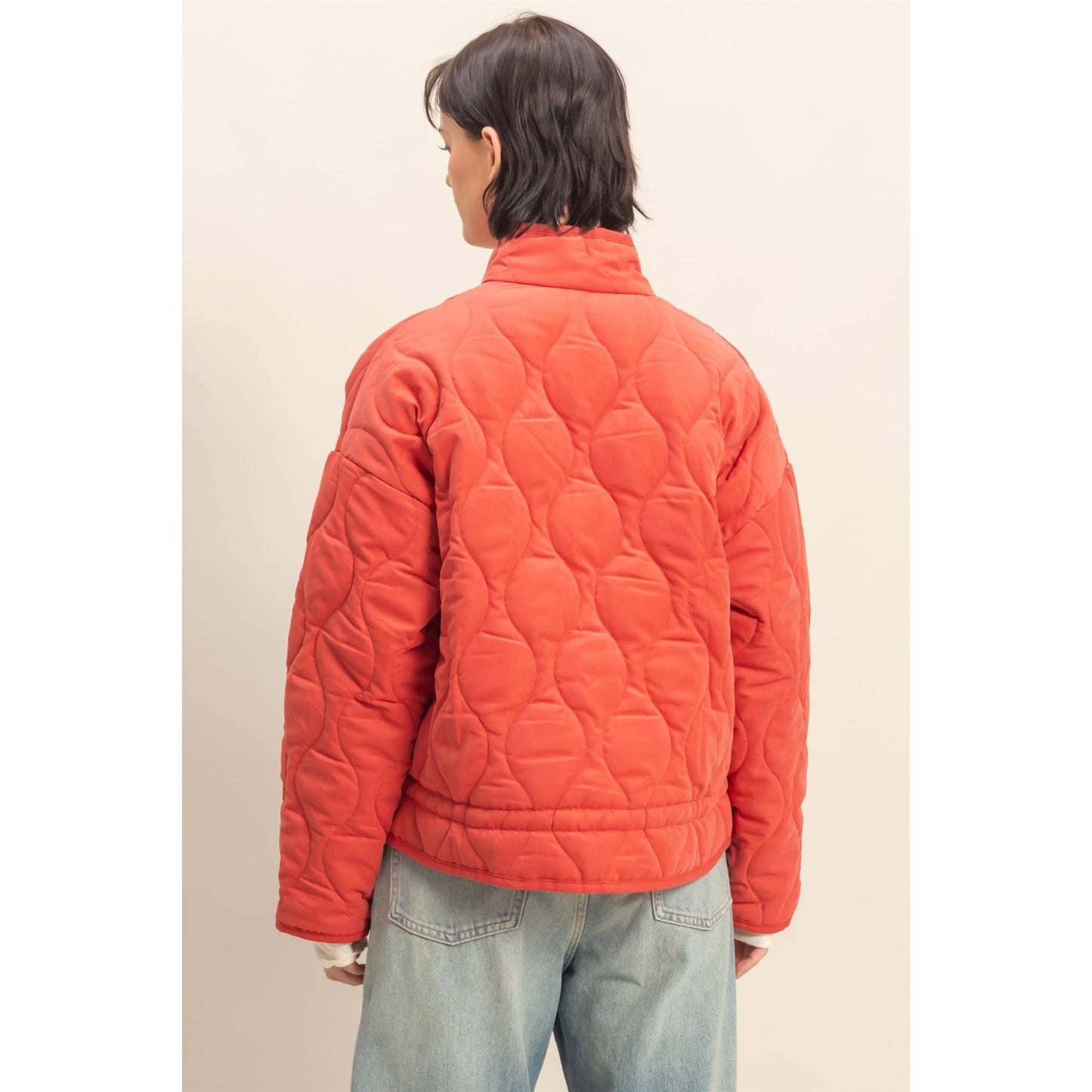 Quilted Jacket W/ Drawstring Hem