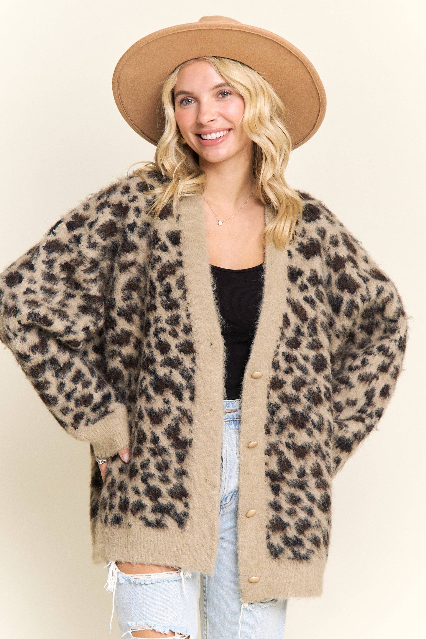 Monika Leopard Print Cardigan