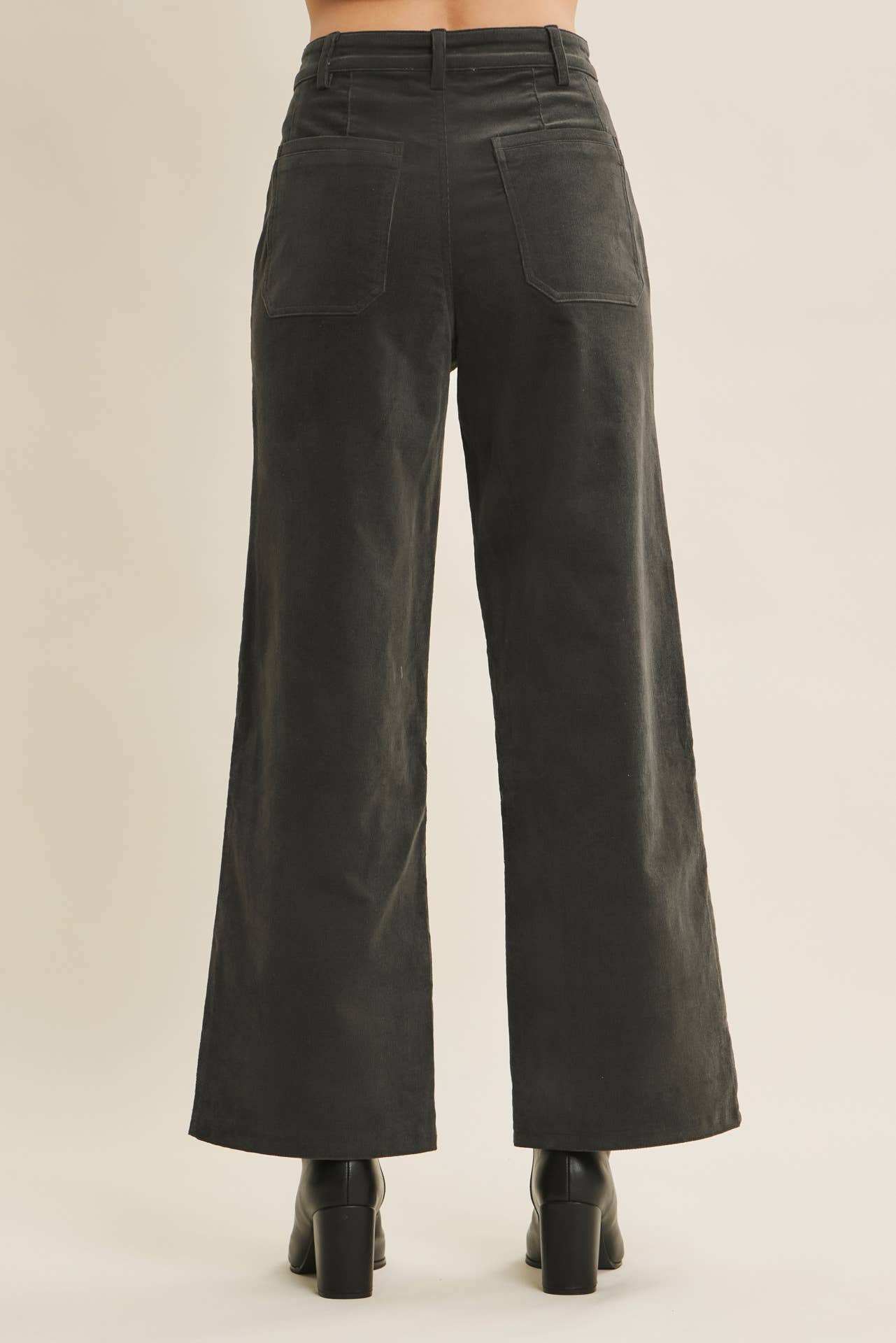 CORDUROY WIDE-LEG PANTS