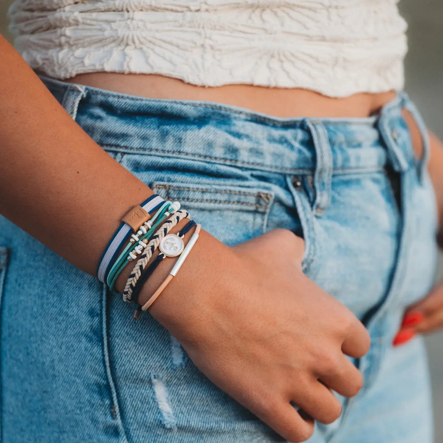 K'Lani hair tie bracelets - Anchor  Hair Tie Bracelets