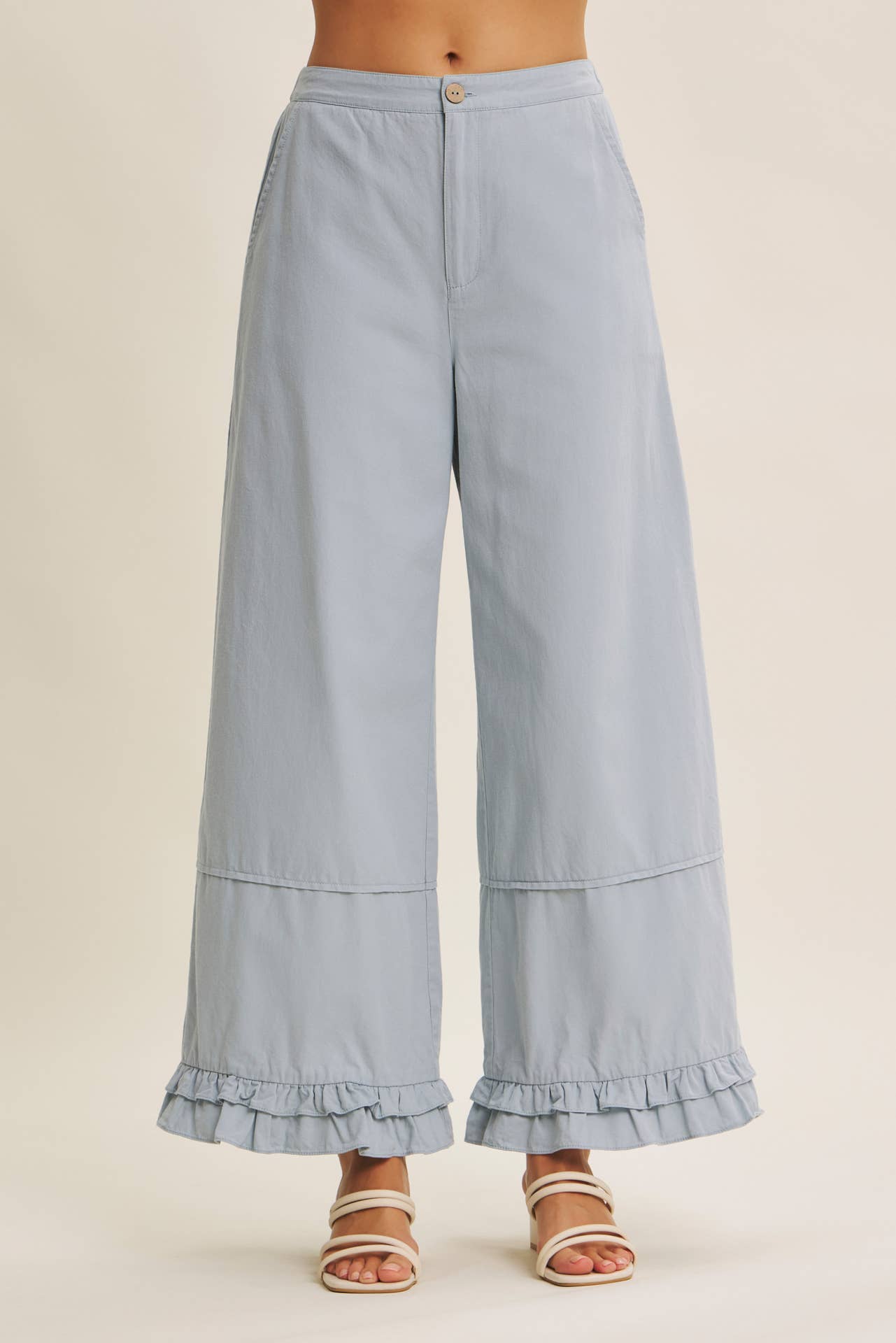 Dreamy Statement Wide-Leg with Ruffles