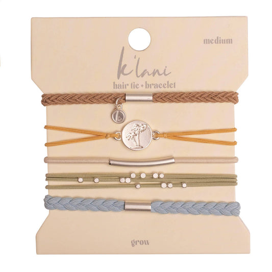 K'Lani hair tie bracelets - Grow Hair Tie Bracelets