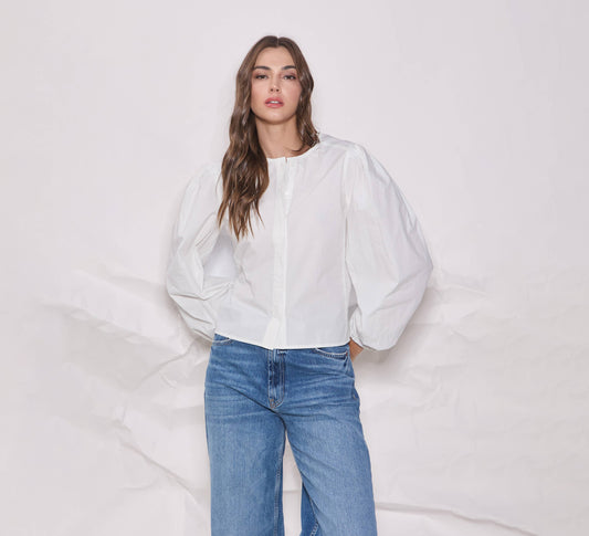 Volume Sleeve Blouse