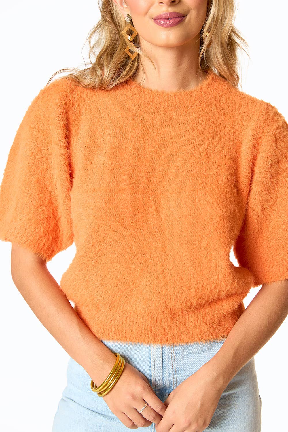 Macy Mango Sweater Top By BuddyLove