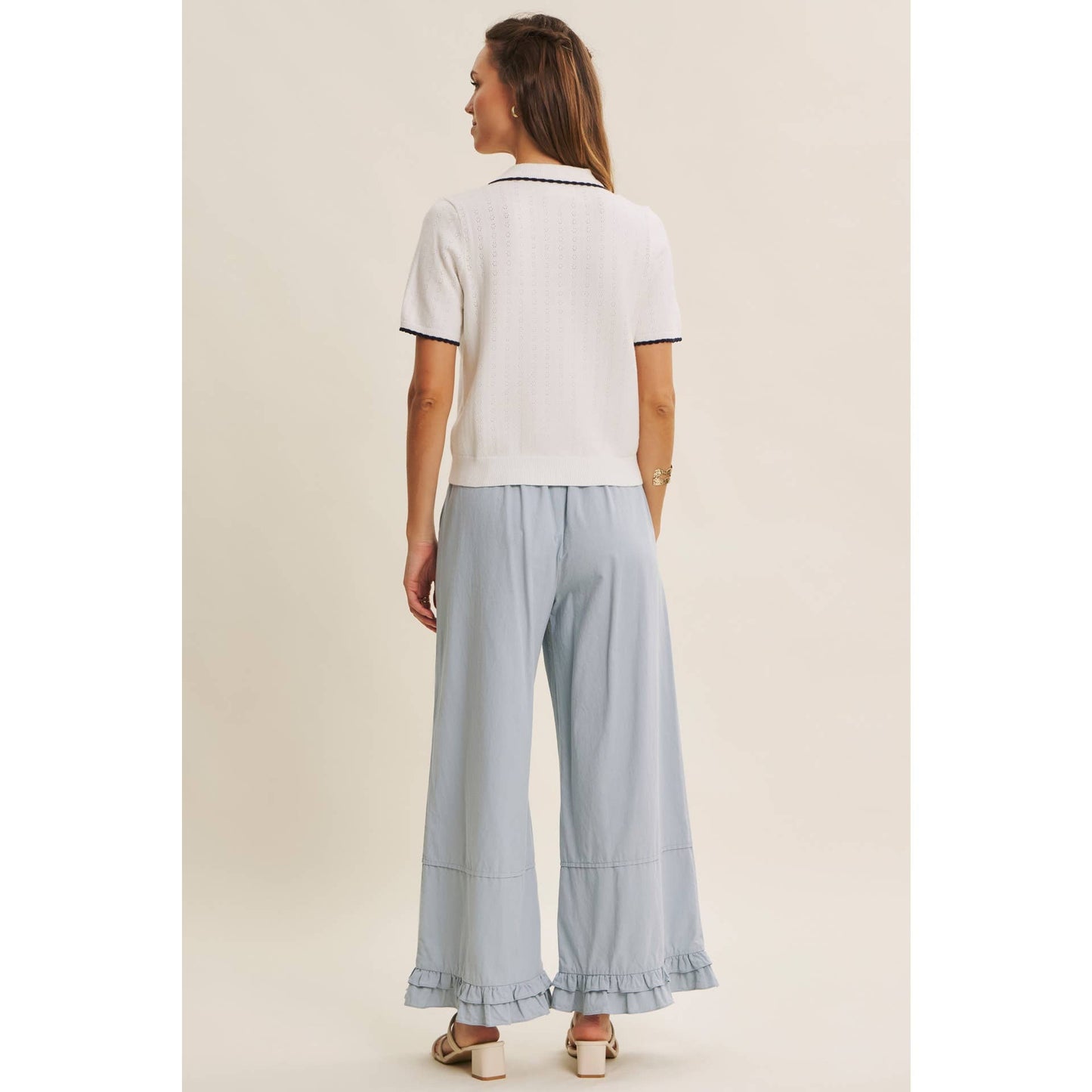 Dreamy Statement Wide-Leg with Ruffles