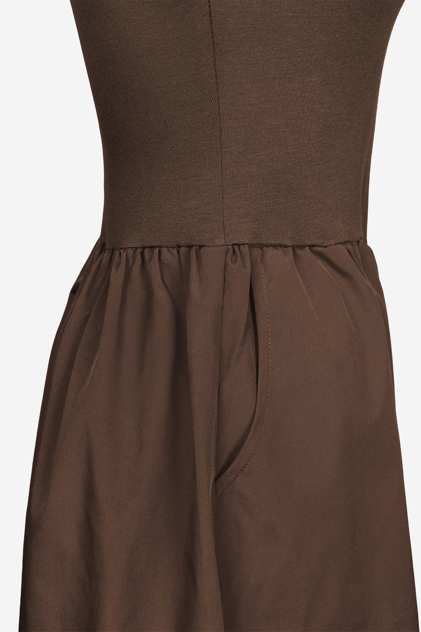 Sleeveless Mock Neck Midi Dress - ZEBRA