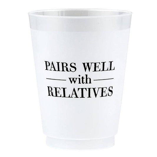 Pairs Well With Relatives Frost Cups