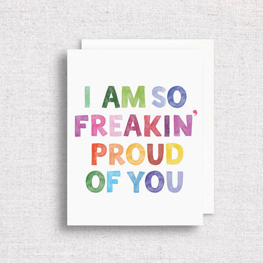 Gert & Co - So Freakin' Proud of You Greeting Card | Graduation Card