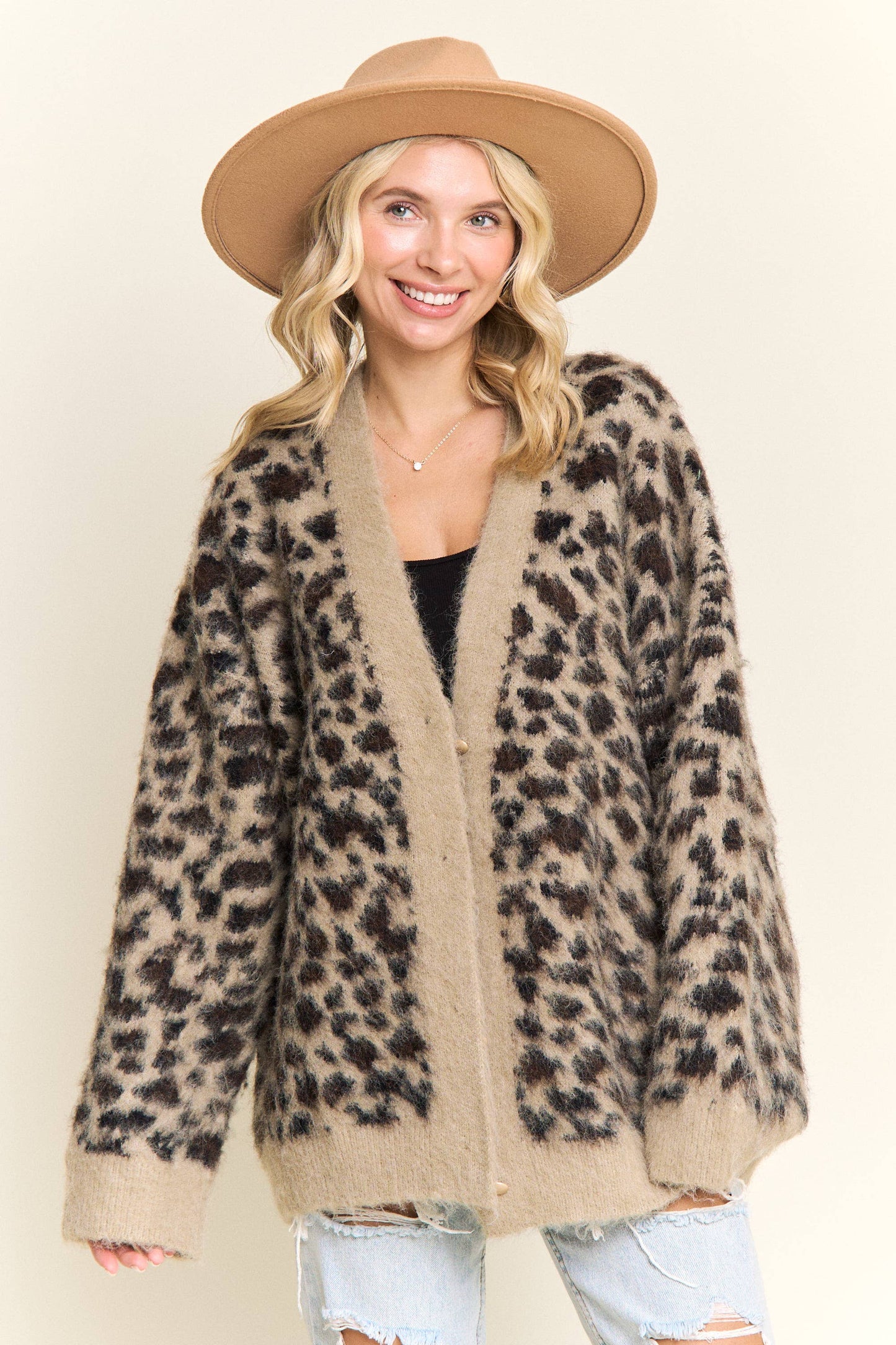 Monika Leopard Print Cardigan