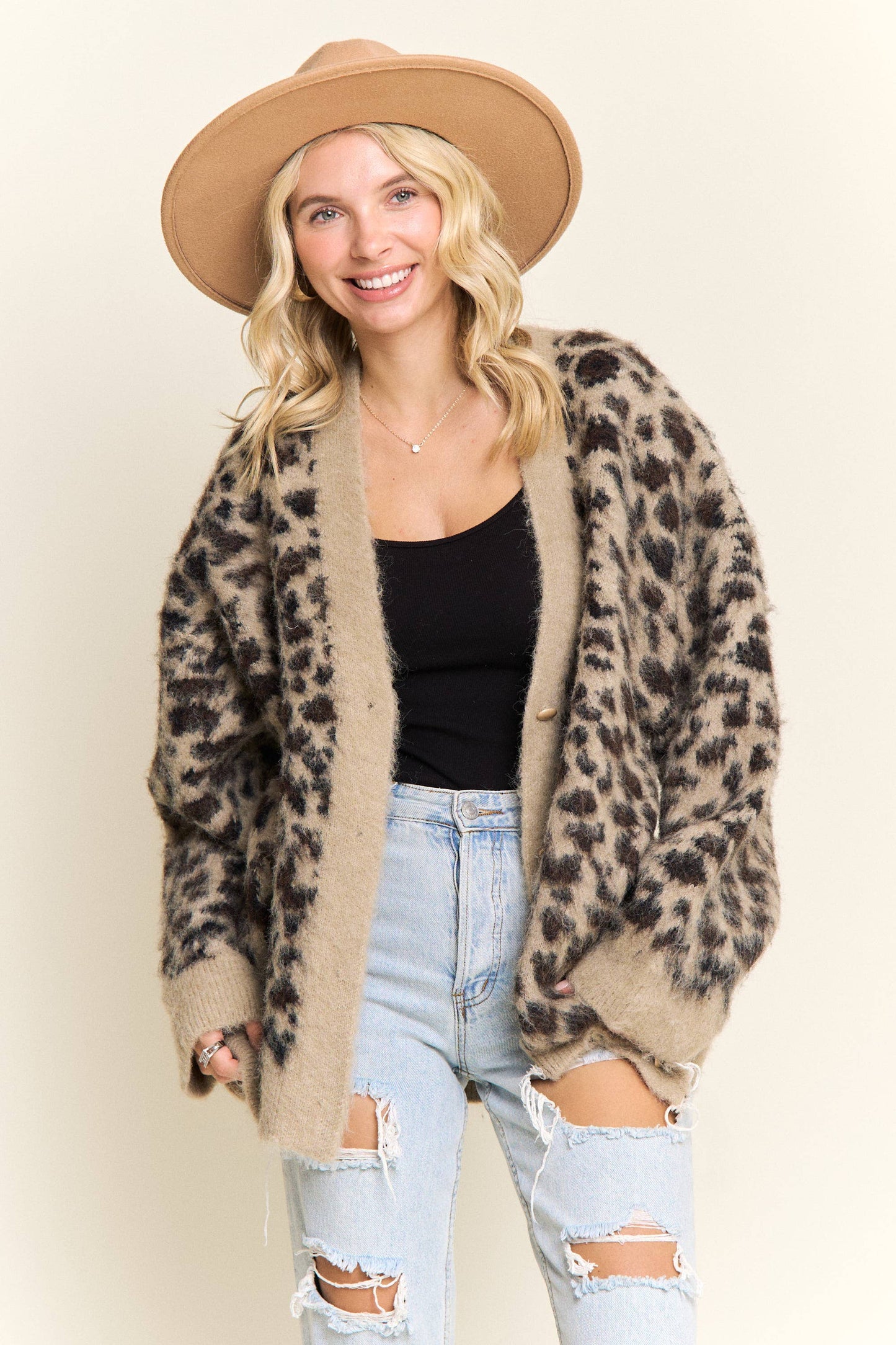 Monika Leopard Print Cardigan