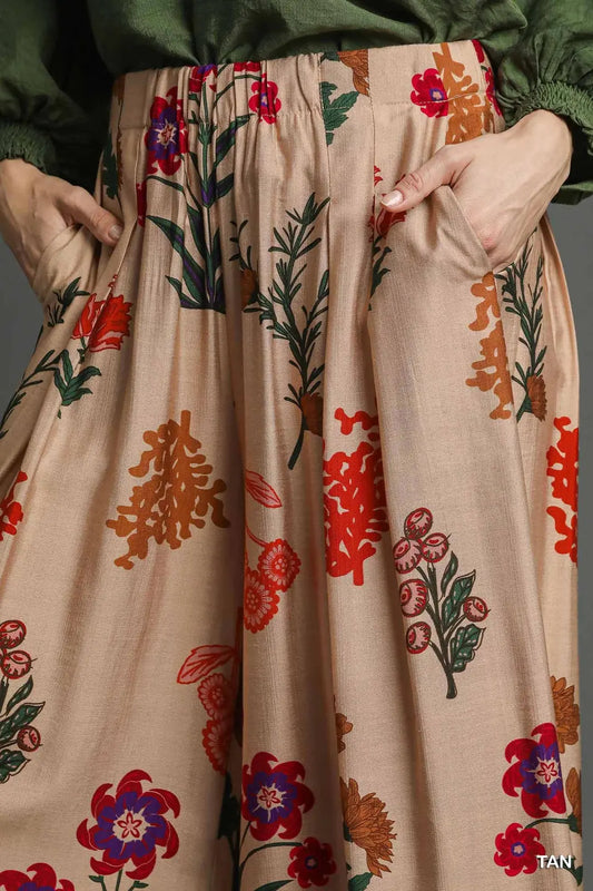 Joanne Boho Floral Print Pants
