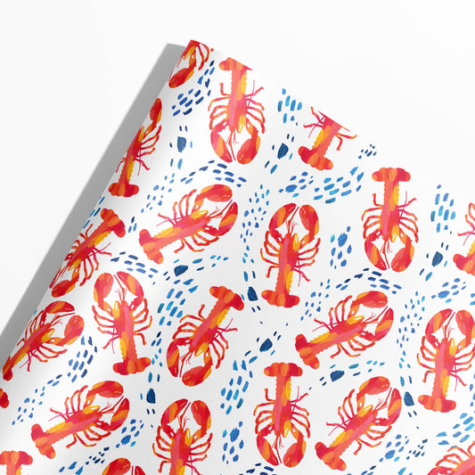 Gert & Co - Lobsters Gift Wrap | Lobster Wrapping Paper