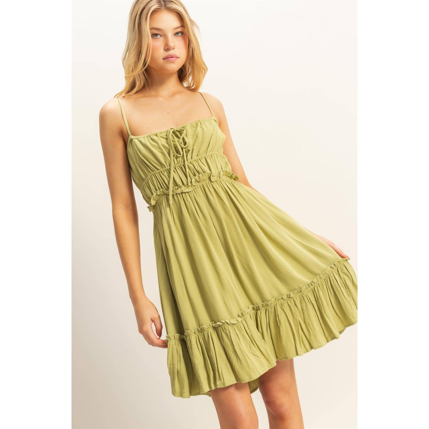 The Alli Dress -Spaghetti Strap Swing Mini Dress