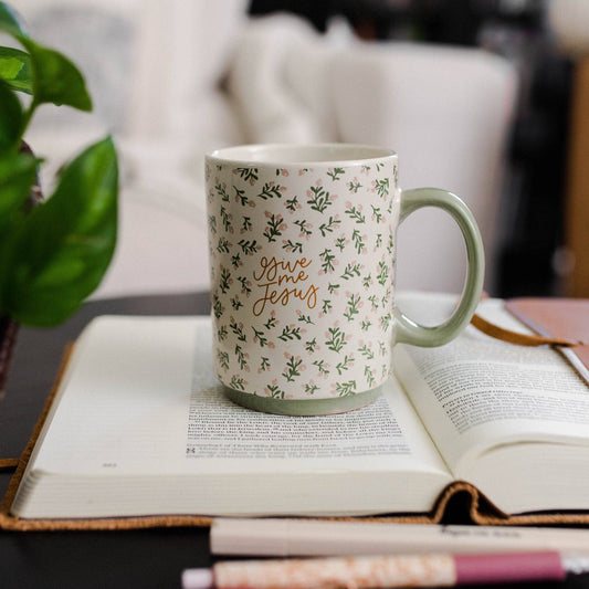 The Daily Grace Co - Give Me Jesus Floral Mug
