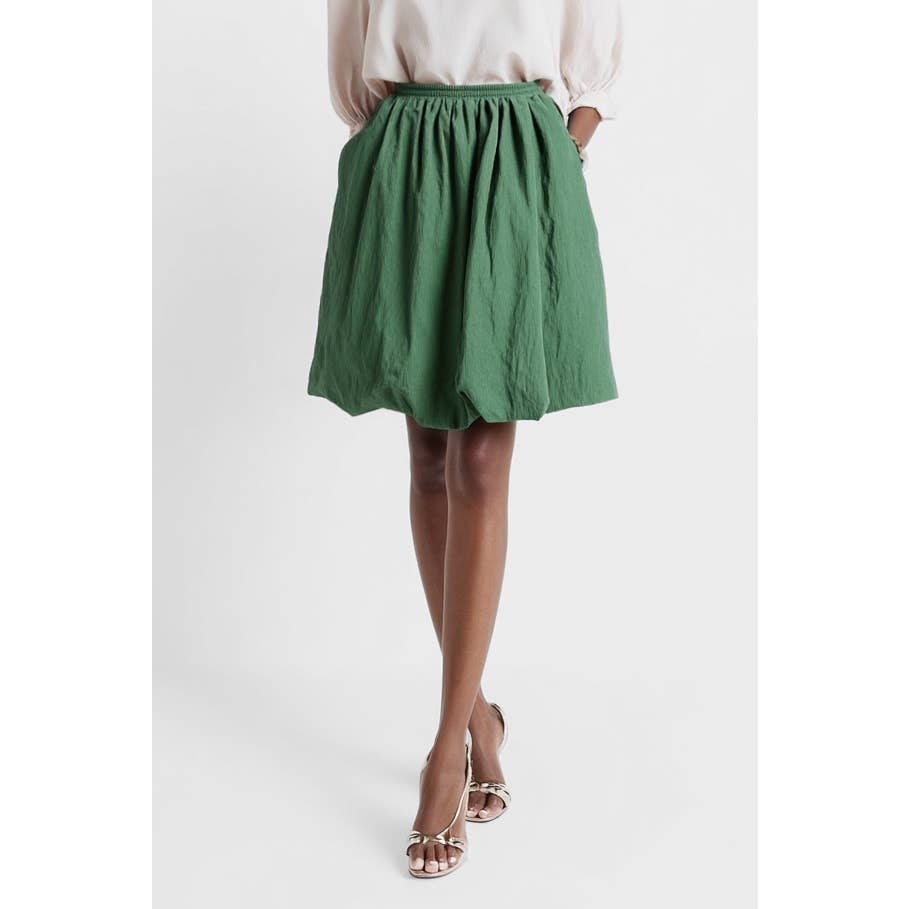 Bubble Skirt Elastic Waistband - ZEBRA