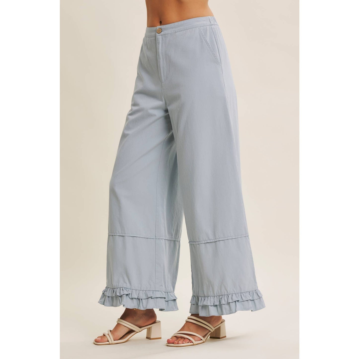 Dreamy Statement Wide-Leg with Ruffles