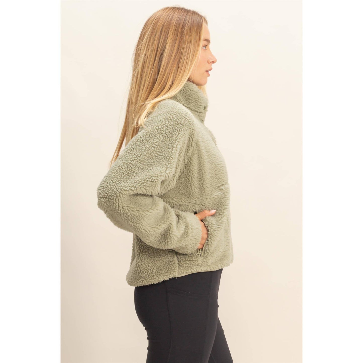 Sherpa Half Snap Jacket