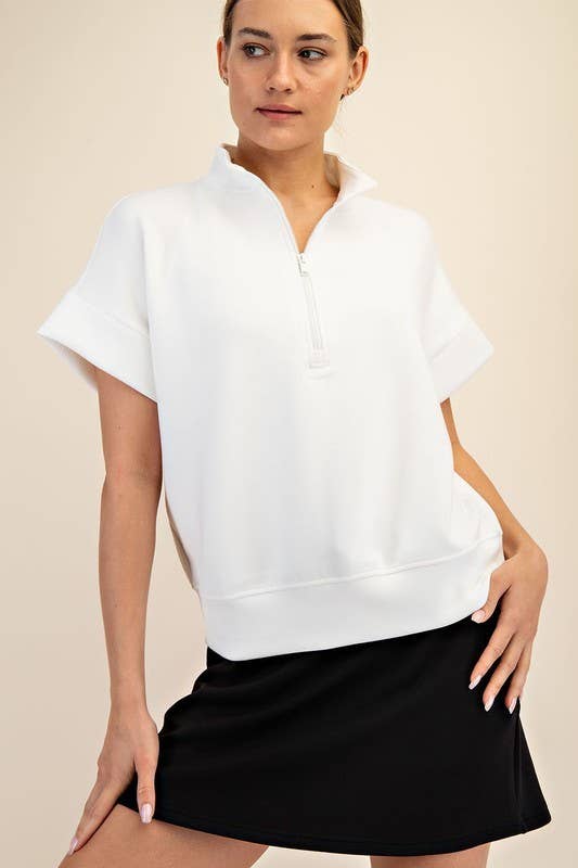 Quarter Zip Scuba Top - Travel Collection