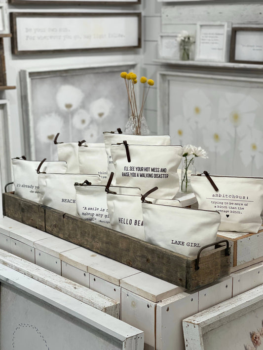 Sometimes an Angel Cosmetic Bag