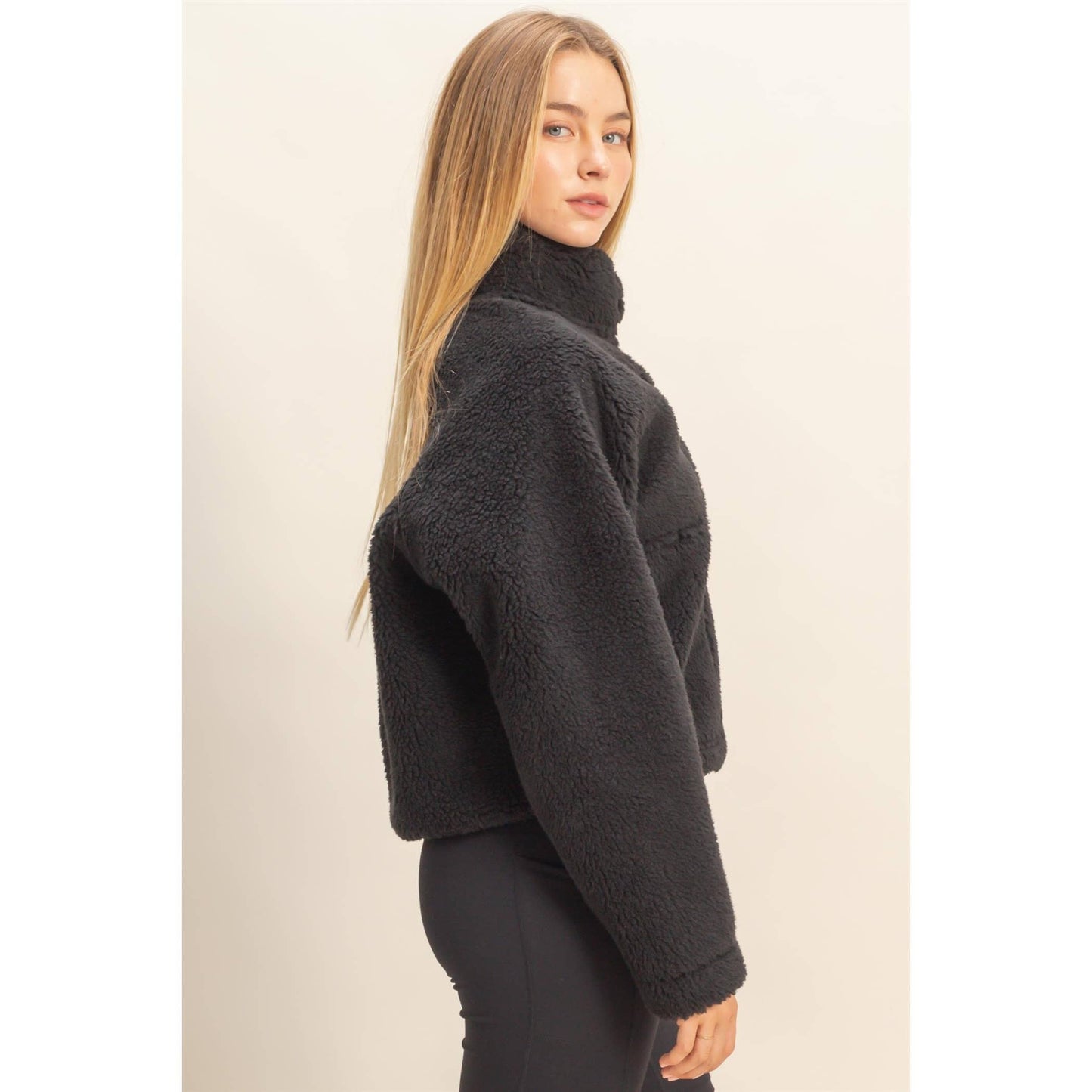 Sherpa Half Snap Jacket