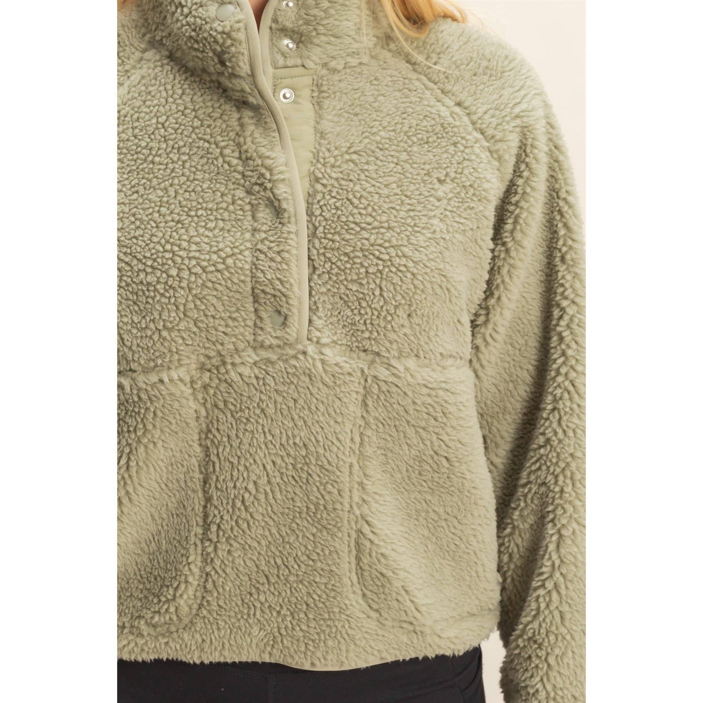 Sherpa Half Snap Jacket