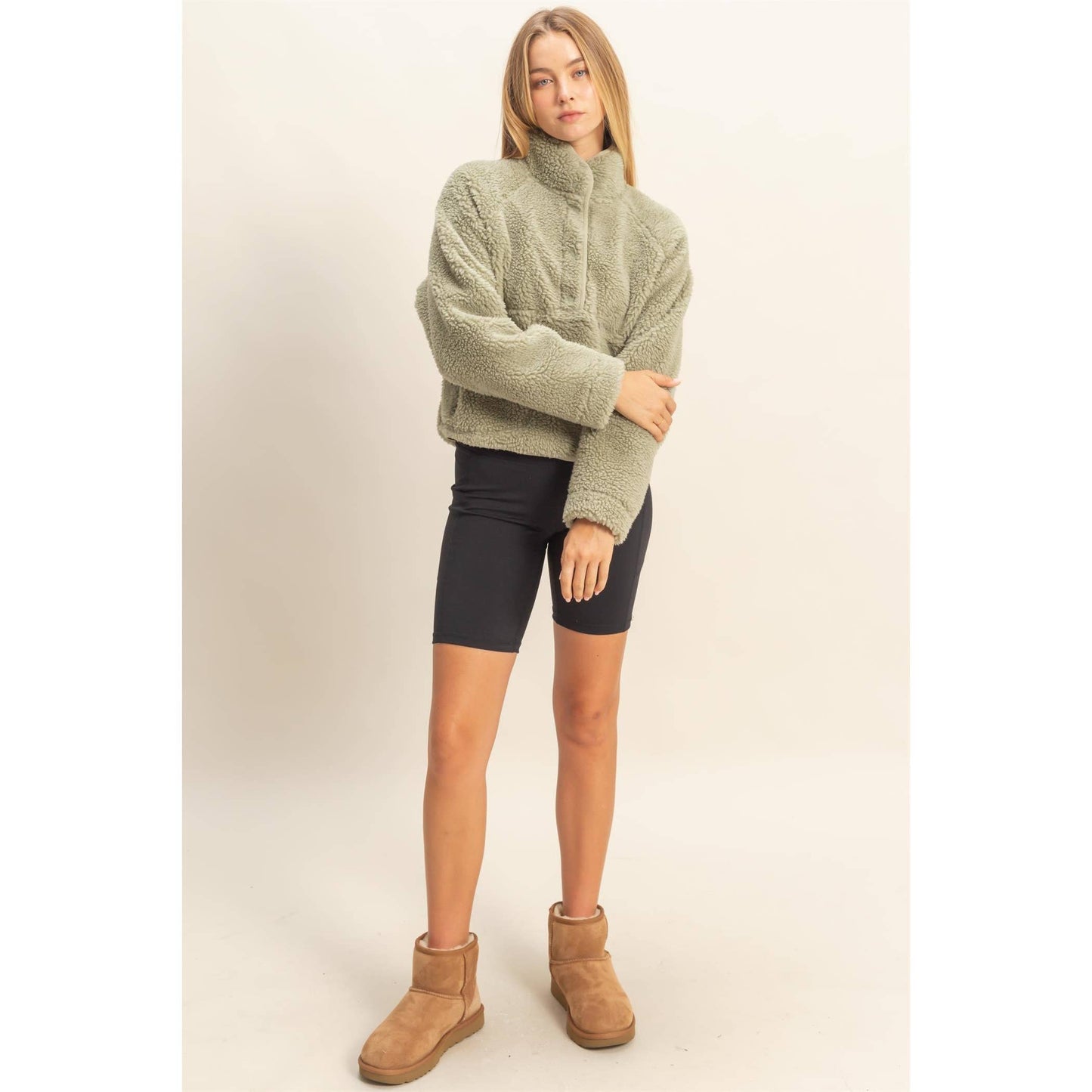 Sherpa Half Snap Jacket