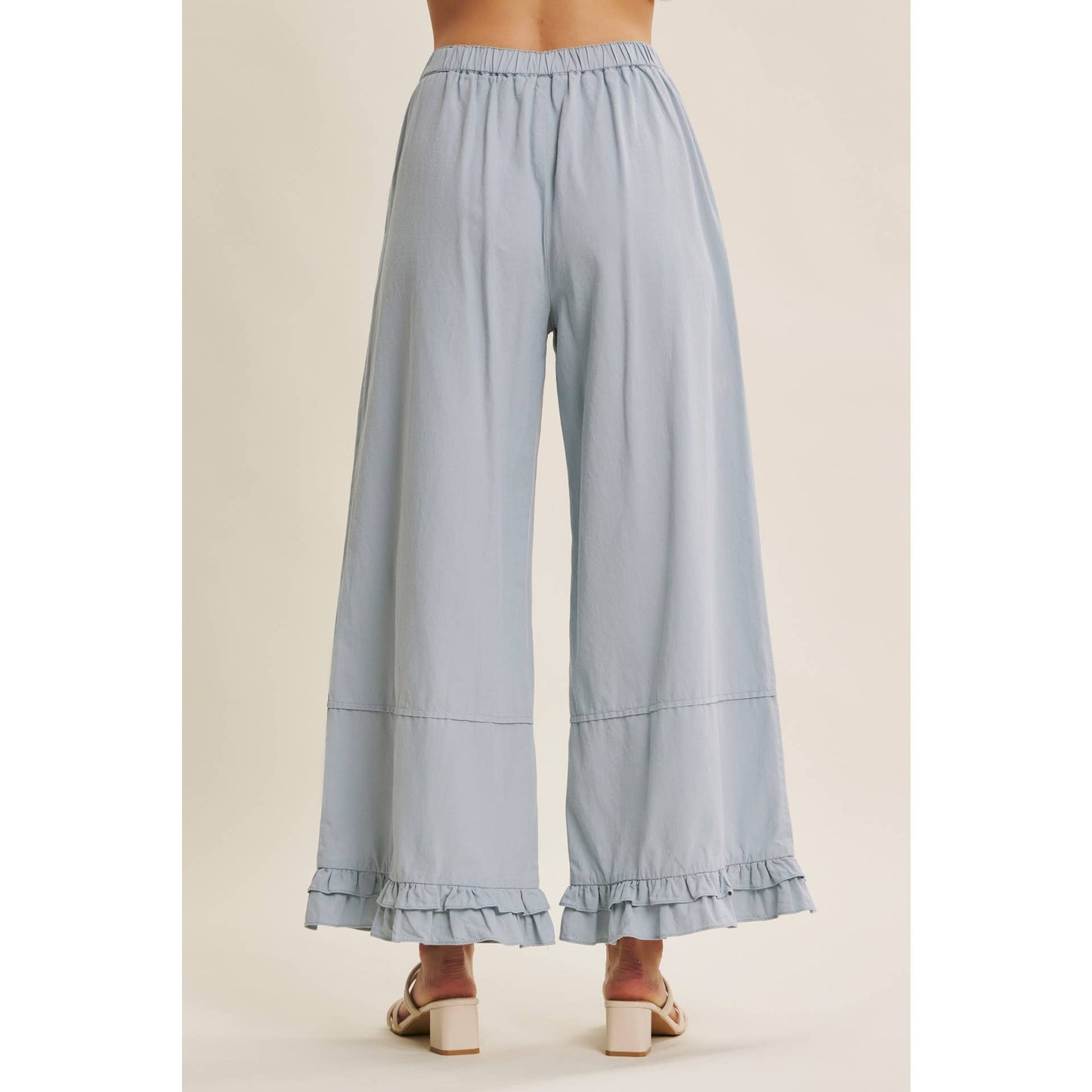Dreamy Statement Wide-Leg with Ruffles