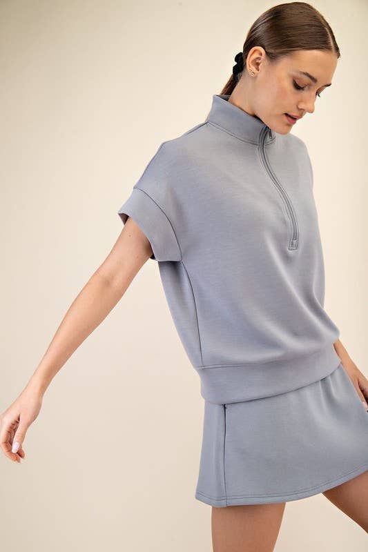 Quarter Zip Scuba Top - Travel Collection