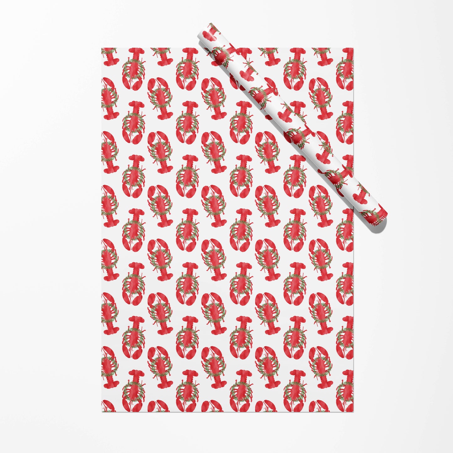 Gert & Co - Holiday Lobster Gift Wrap | Coastal Christmas Lobster Wrap