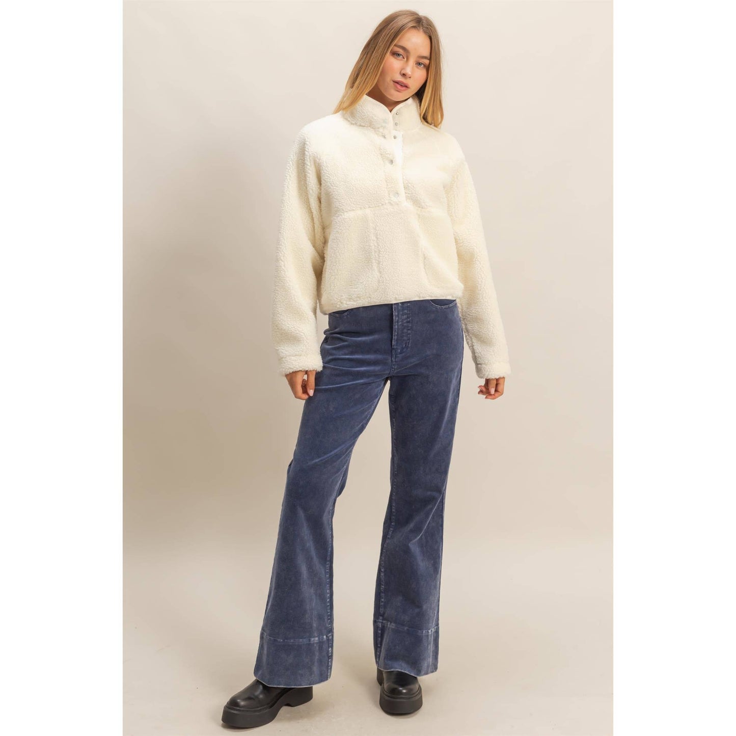 Sherpa Half Snap Jacket