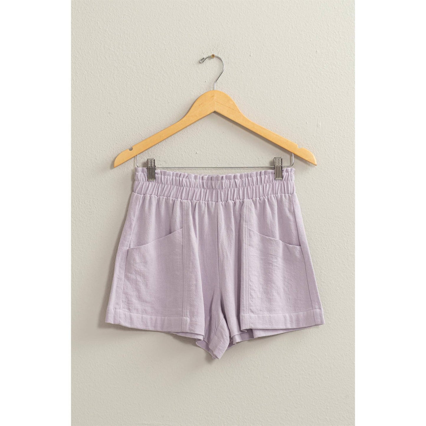 ALL TIME FUN HIGH WAIST LINEN SHORTS