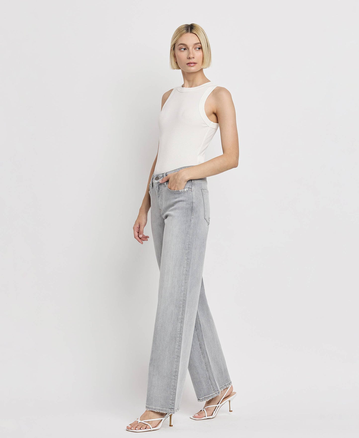 CLEMENTINE HIGH RISE WIDE LEG JEANS