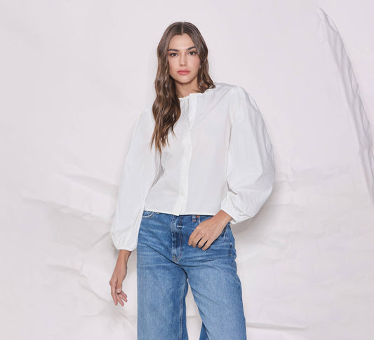 Volume Sleeve Blouse