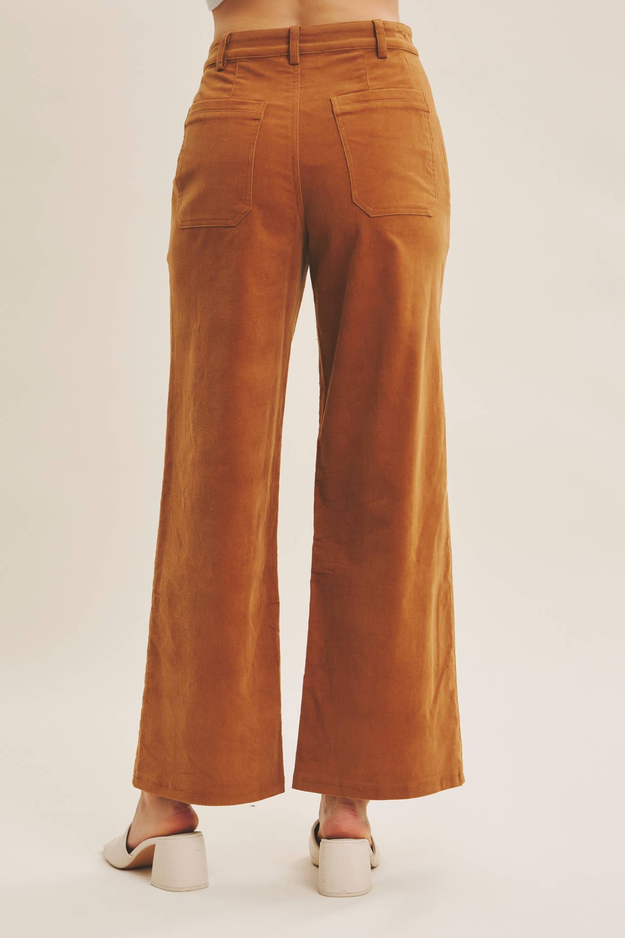 CORDUROY WIDE-LEG PANTS