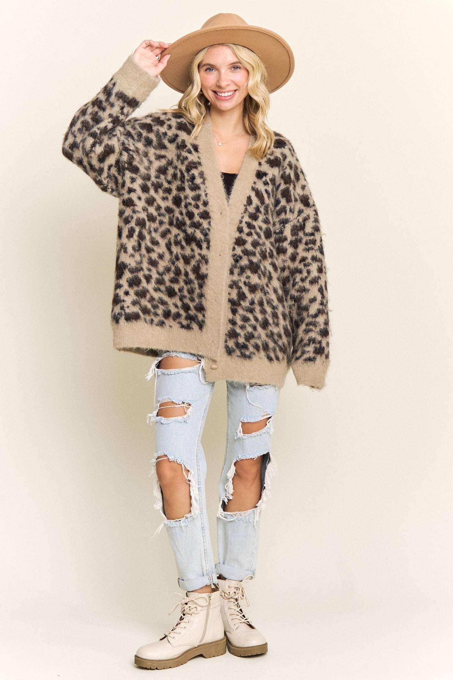 Monika Leopard Print Cardigan