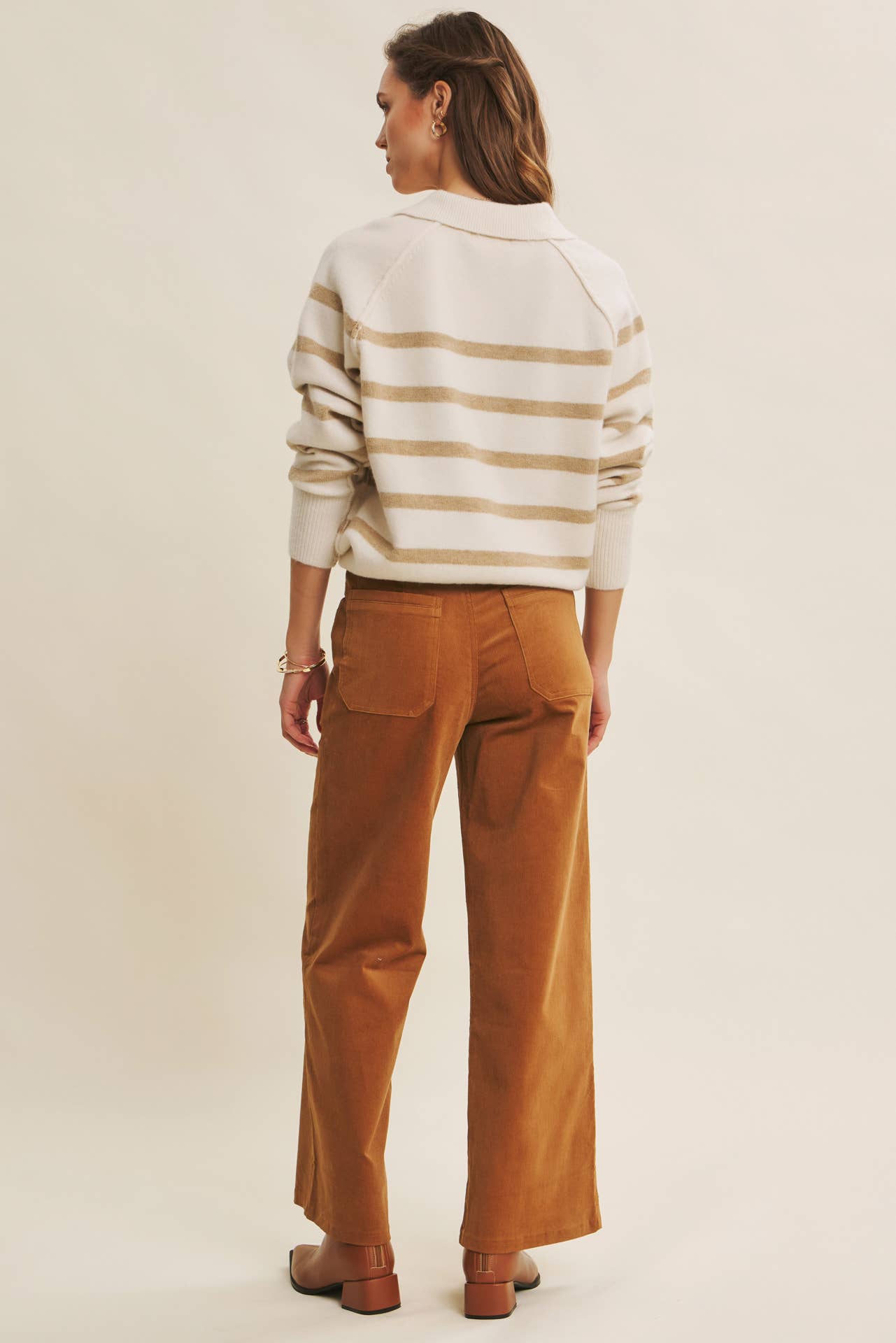 CORDUROY WIDE-LEG PANTS
