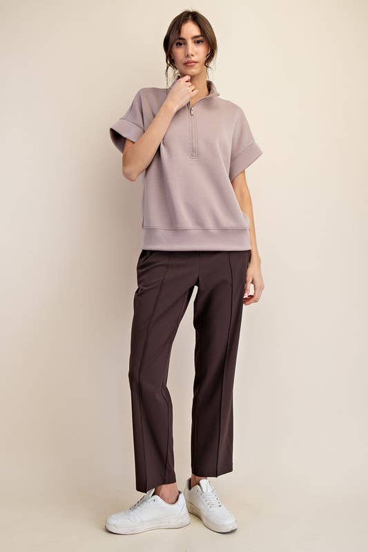 Quarter Zip Scuba Top - Travel Collection