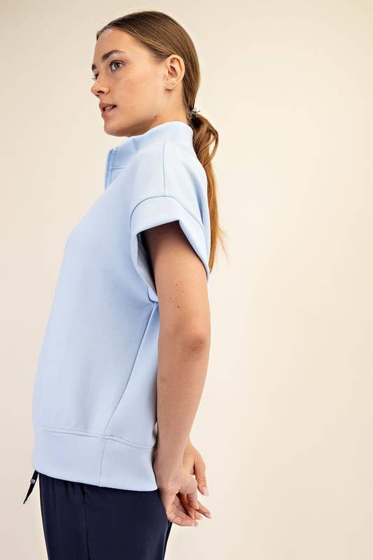Quarter Zip Scuba Top - Travel Collection