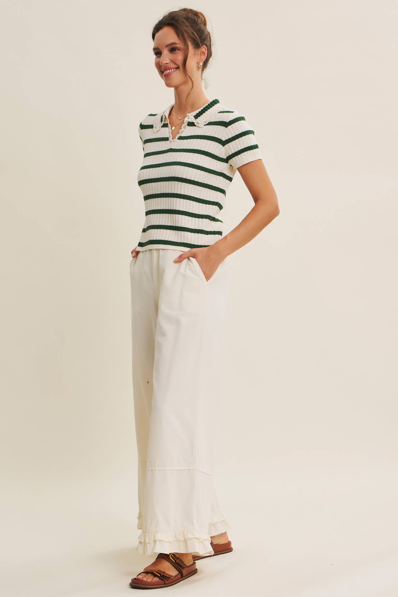 Dreamy Statement Wide-Leg with Ruffles