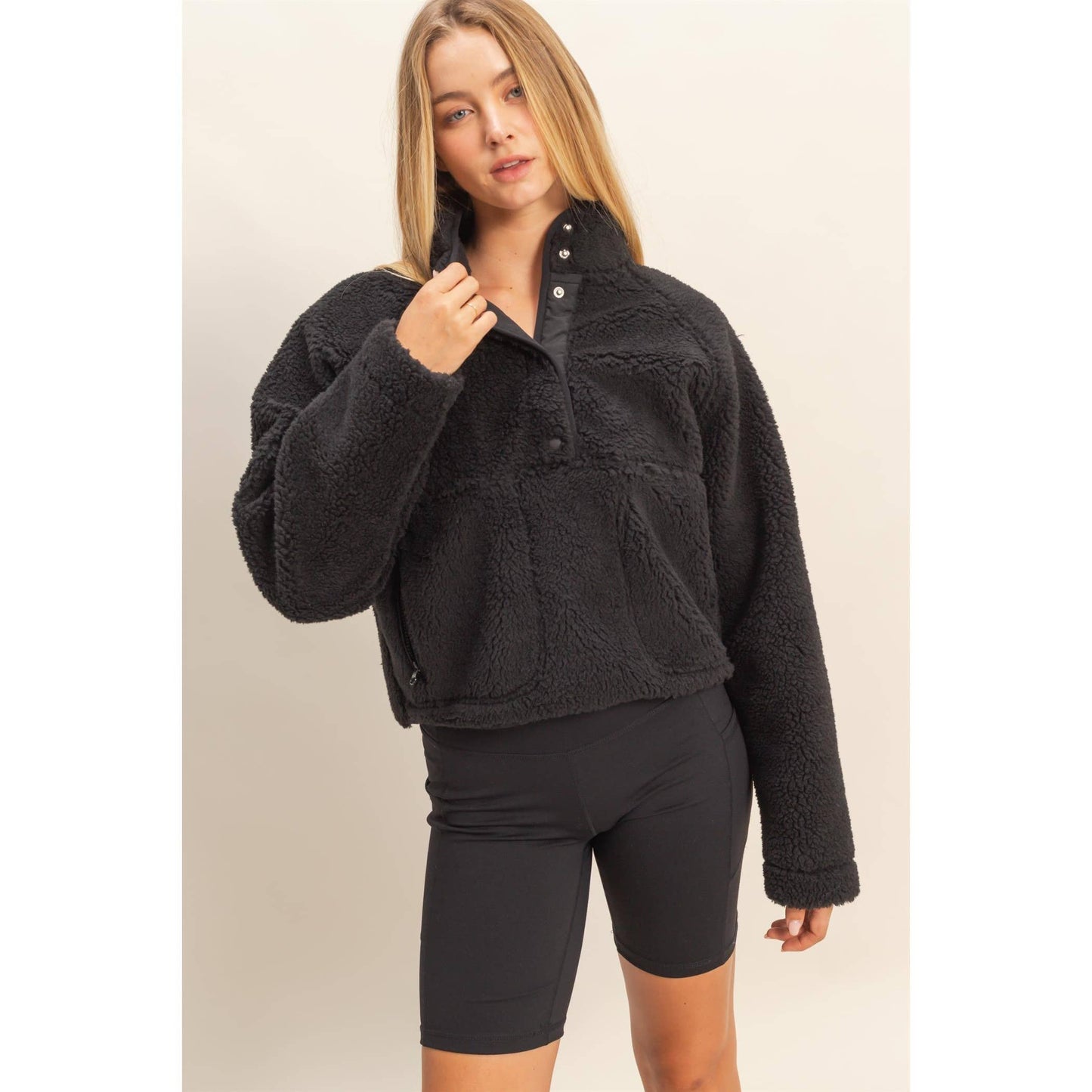 Sherpa Half Snap Jacket