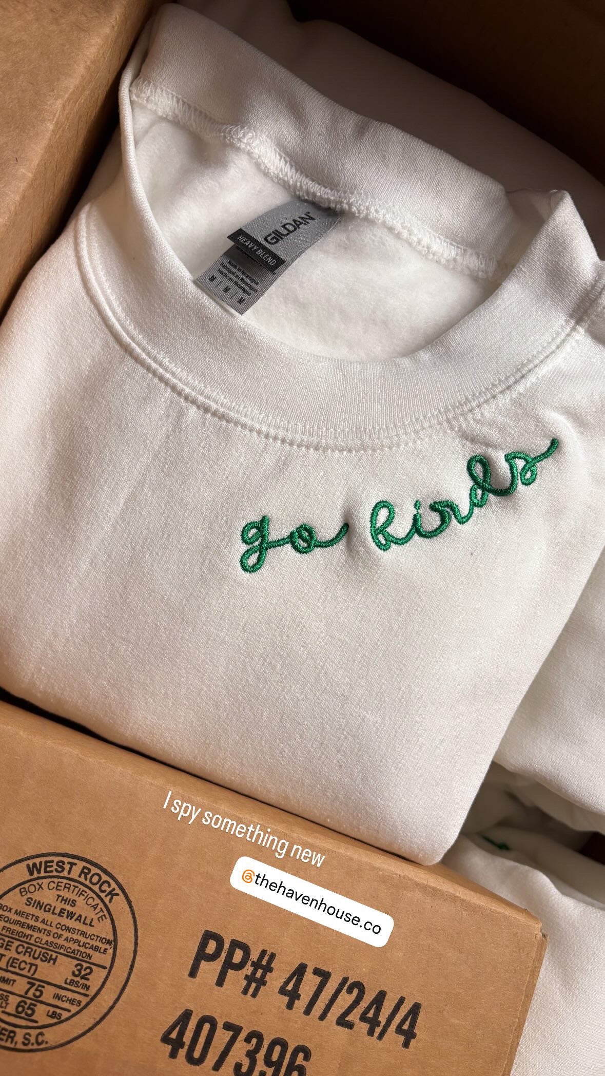 Go Birds Football Embroidered Sweatshirt